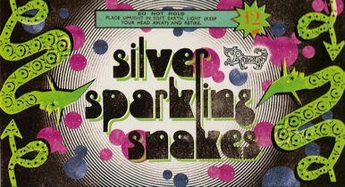 silver sparkling snakes